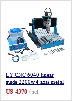 LY CNC 6040 Z-VFD 2200 Вт с водяным охлаждением шпинделя ER11 мяч винтовой деревообрабатывающий металл фрезерный станок с ЧПУ маршрутизатор 2.2KW мини лазерной резки