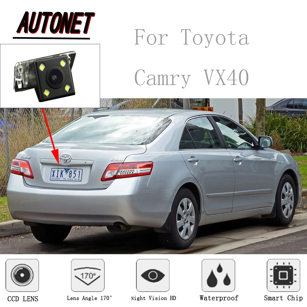AUTONET камера заднего вида для Toyota Camry VX40 CCD ночного видения парковочная камера заднего вида