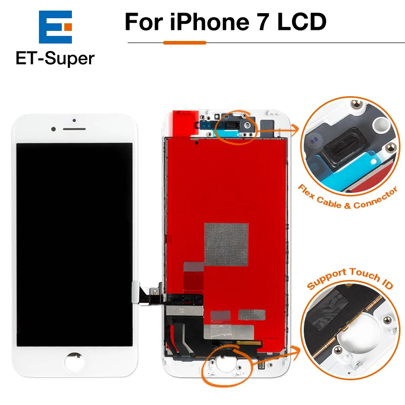 40 шт. ЖК дисплей для iPhone 7 OEM AAA 4 &quotдигитайзер сборка сенсорный экран класс хорошее