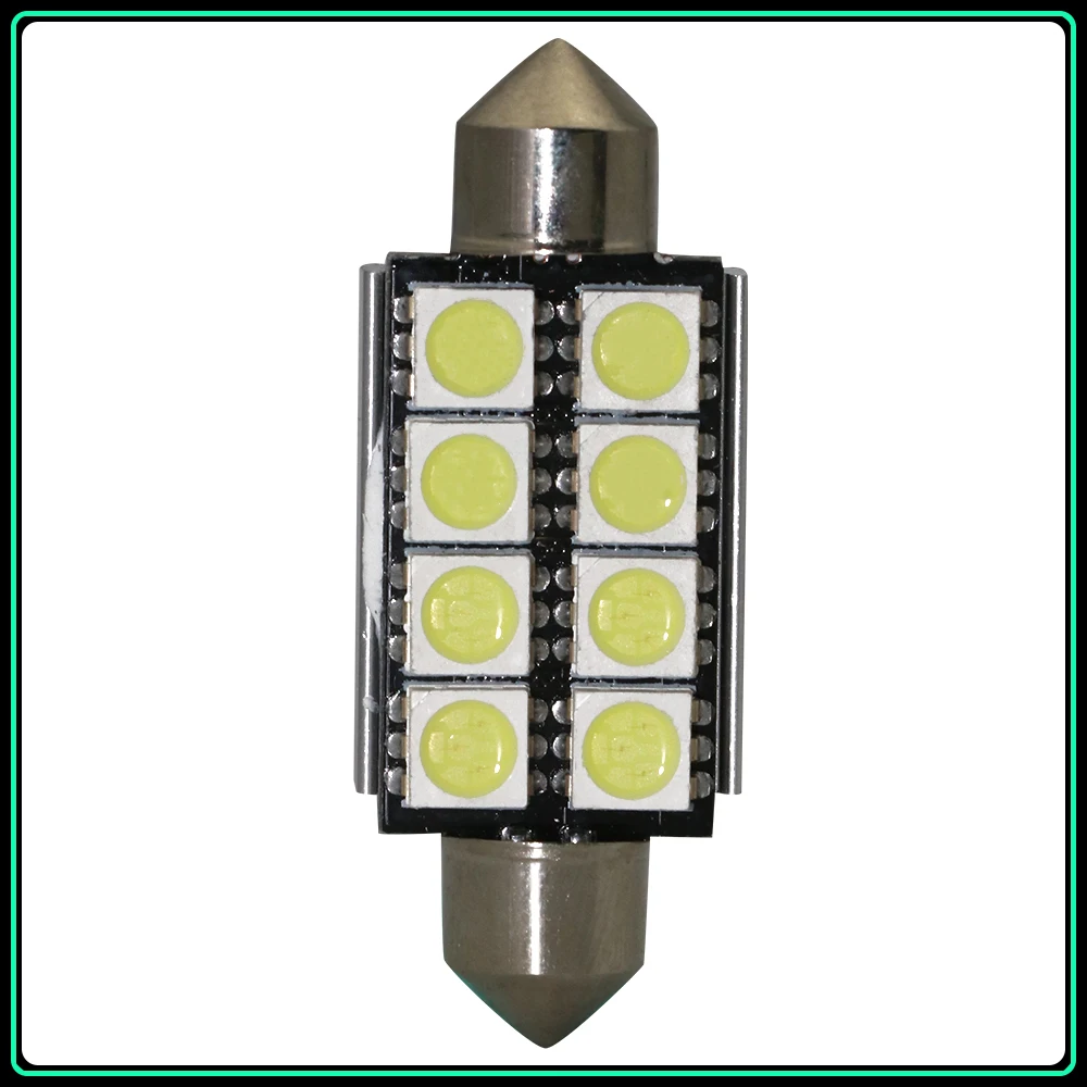 2шт 41 мм 42 C5W C10W canbus без ошибки Festoon 8 SMD led 5050 автомобильный номерной знак авто