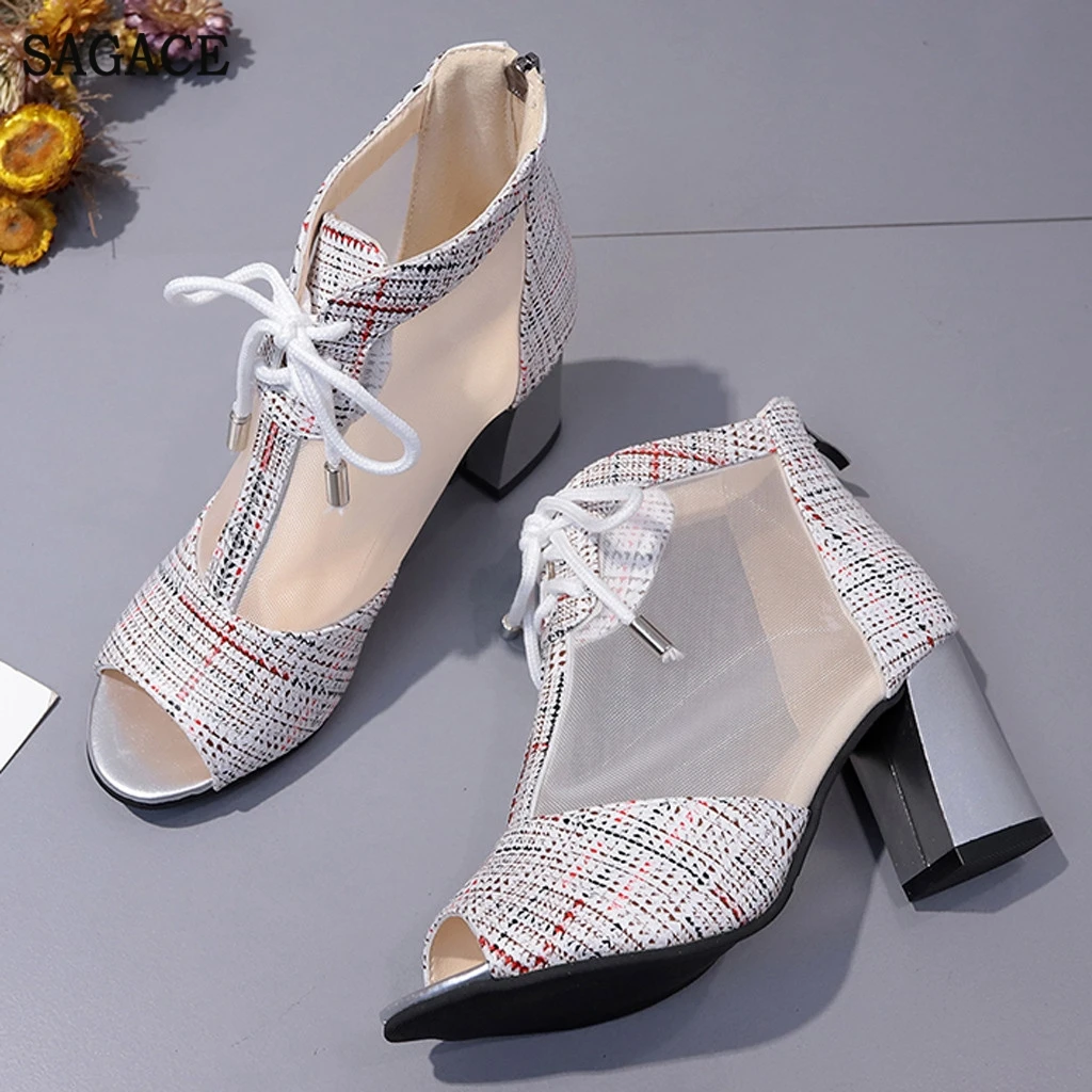 Повседневная обувь SAGACE марлевые сапоги женские летние крутые сандалии на