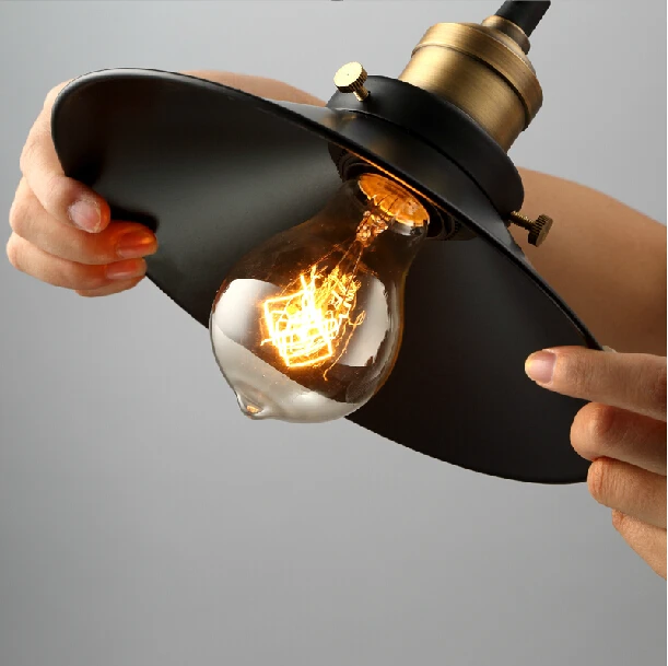 Винтажная потолочная светодиодная Подвесная лампа Эдисона в стиле лофт Железный