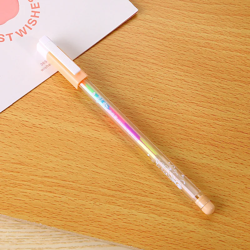 

1PCS Rainbow Large-Capacity Water Chalk Water-Based Pen Highlighter Pen Rainbow Gradient Pens School Office Supplie Student Gift