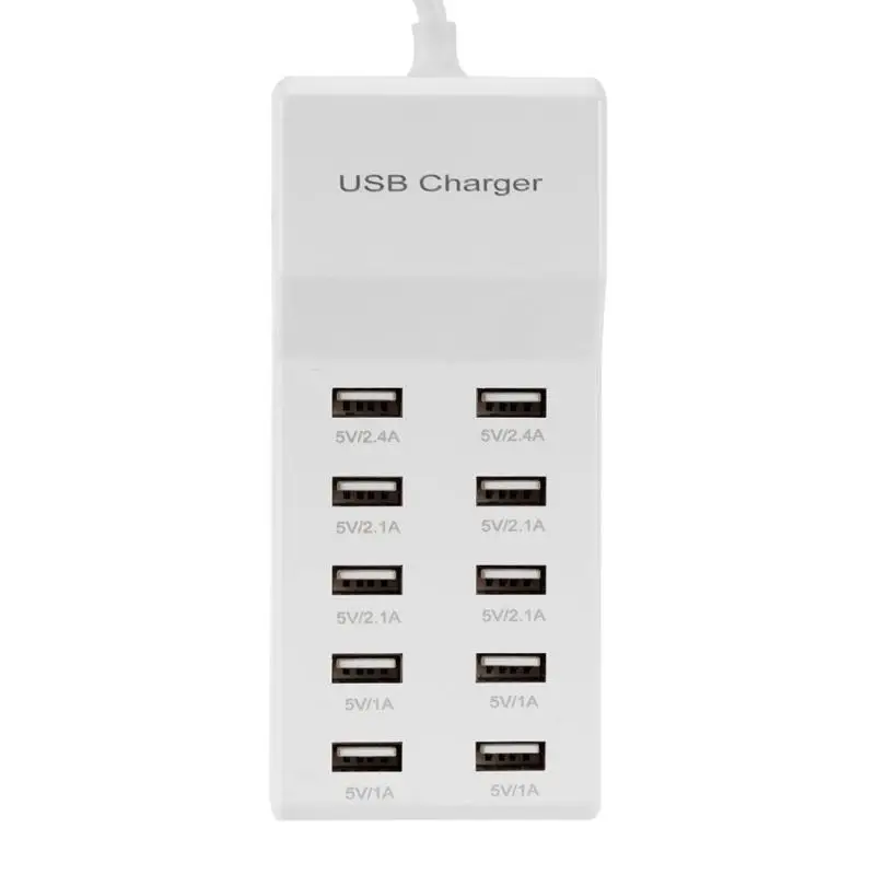 ALLOYSEED USB 220 В выход расширение 10 порты переходник с разъемом USB расширение Electrica зарядное устройство 5 10A зарядки для телефона планшеты usb розетка удлинитель удлинитель розетки зарядка 220 порт