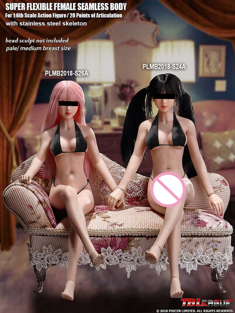 1/6 Female Body Figure TBLeague S24A S25B S26A 27B Pale Suntan Color Seamless women Model Figurines | Игрушки и хобби