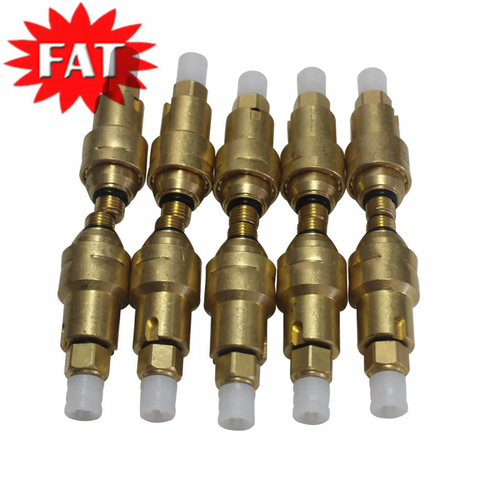 

10 комплектов для Audi A8 Quattro D3 4E, передняя подвеска, Пневматическая Пружина, мешок, распорка, клапан давления и соединитель шланга воздушной линии, латунный фитинг