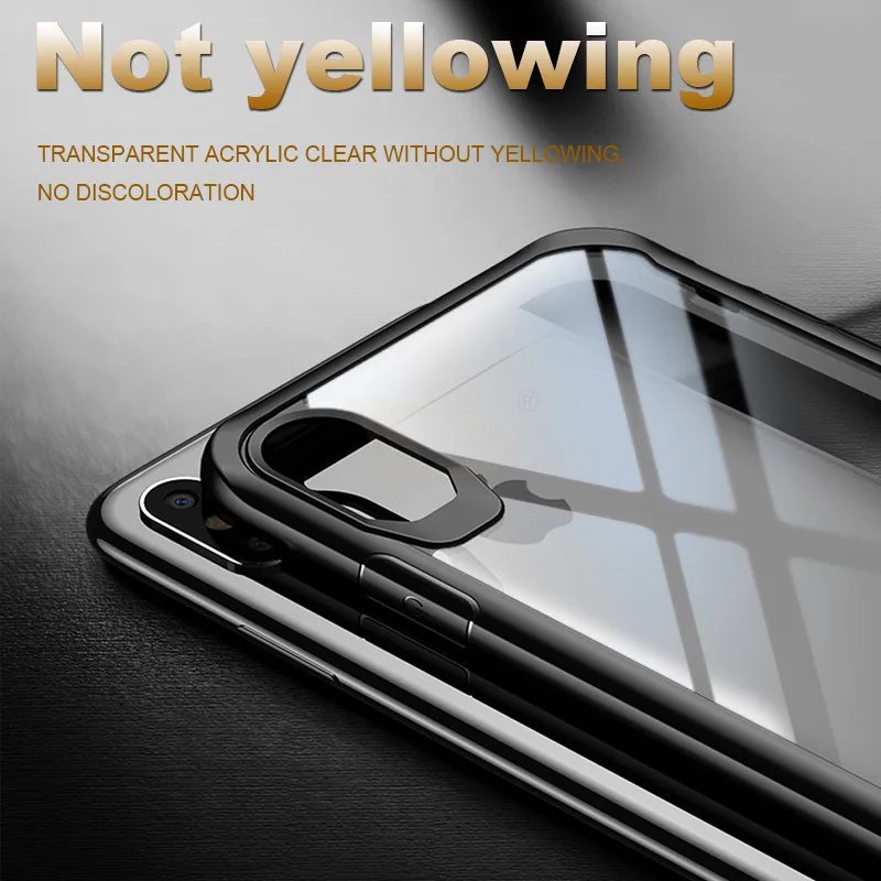Luxury Shockproof Phone Case On The For IPhone XS Max X XR Soft Transparent Cover 8 7 6 6s Plus Bumper |