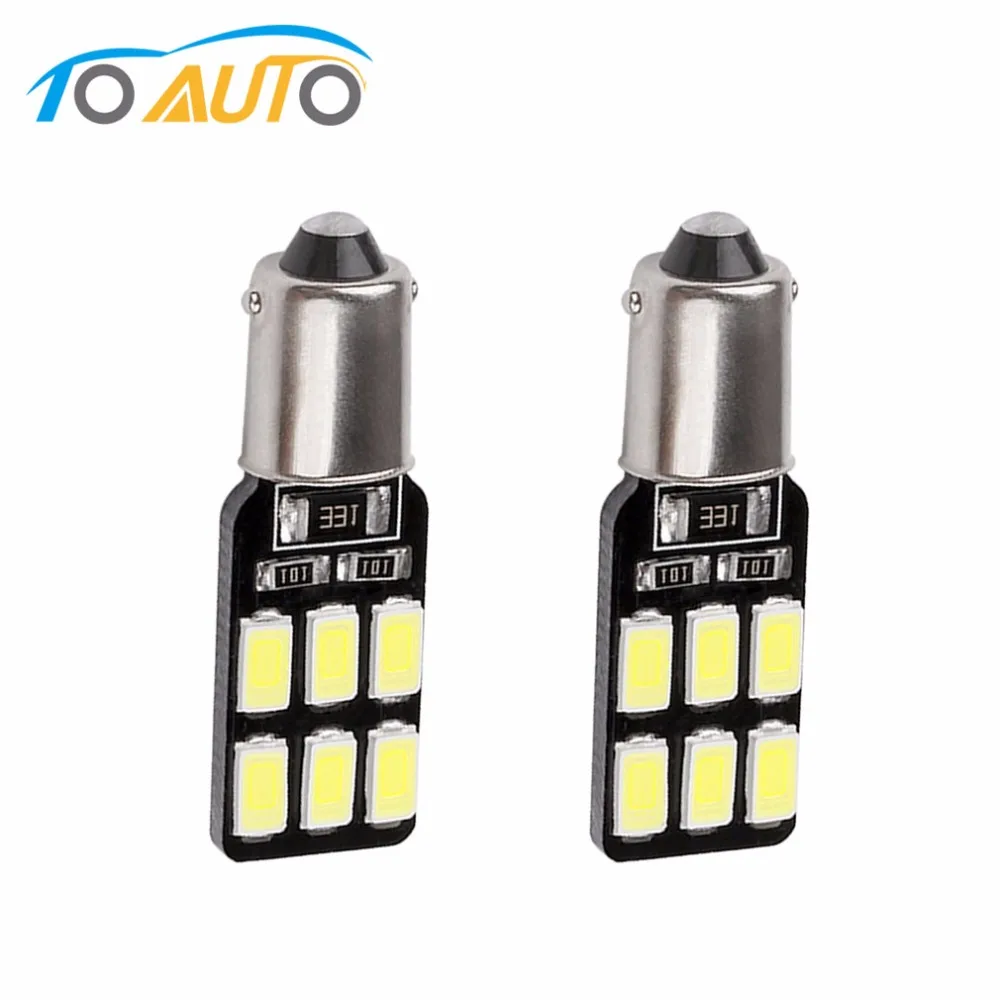 2 шт. BA9S 12 SMD 5630 Светодиодный Canbus лампы без ошибок t4w h6w Автомобильный светодиодный