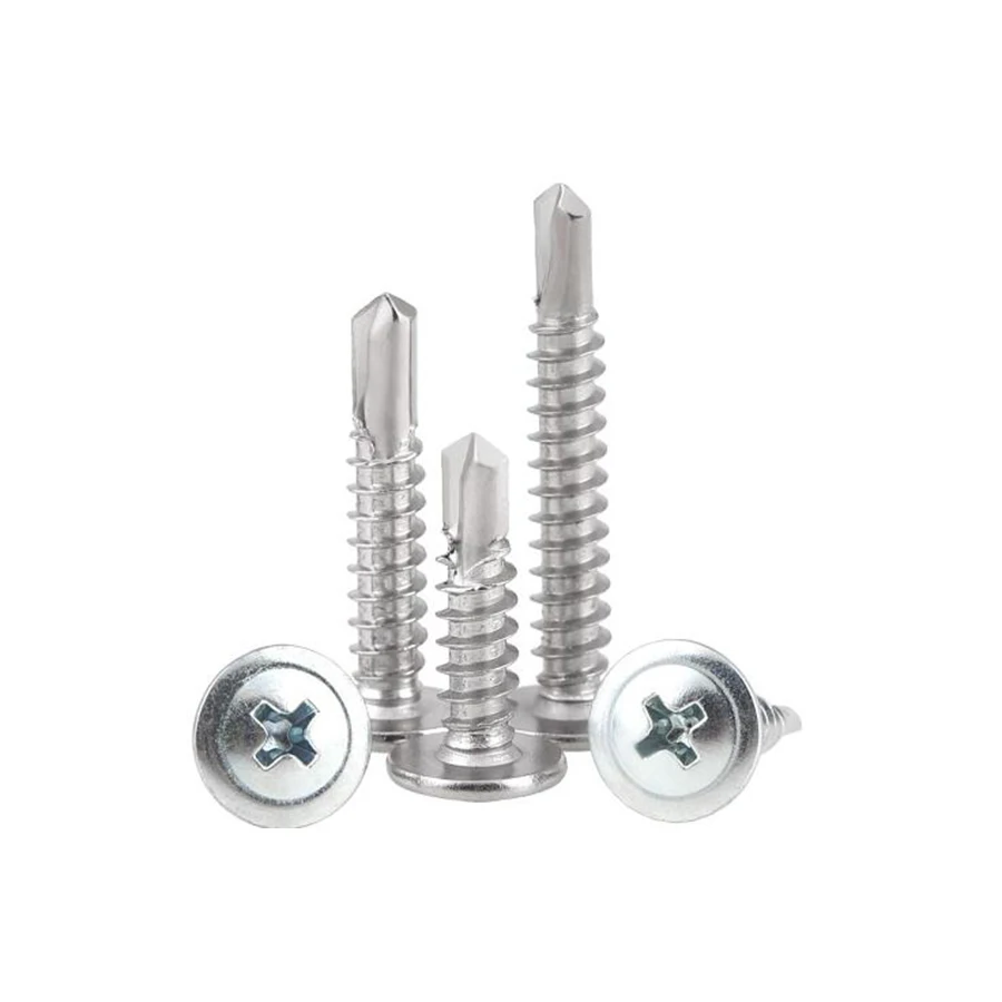 

20Pcs 410 Stainless Steel/Carbon Steel Phillips Round Head Truss Head Self Drilling Self Tapping Washer Screw M4.2 M4.8