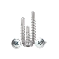 20pcs 410 stainless steelcarbon steel phillips round head truss head self drilling self tapping washer screw m4 2 m4 8