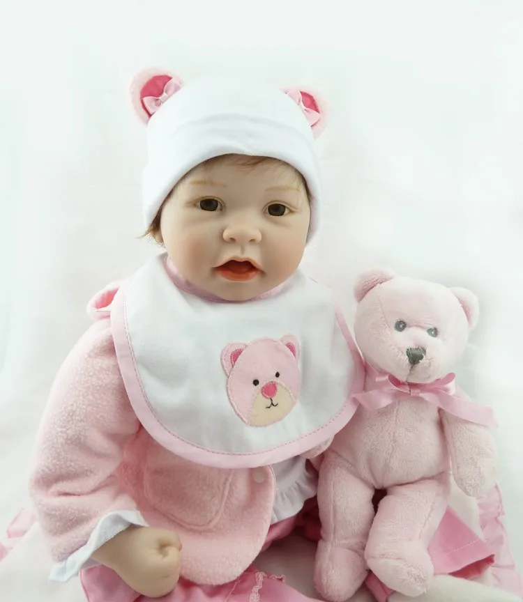 NPKCOLLECTION 55 см Реалистичная кукла реборн bebes Кукла игрушки для детей Рождественский