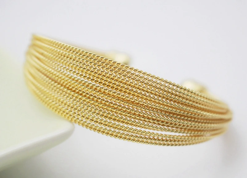 Модный браслет из нержавеющей стали Indian Jewelry золотого цвета для женщин и девочек, подарок, открывающийся манжет.