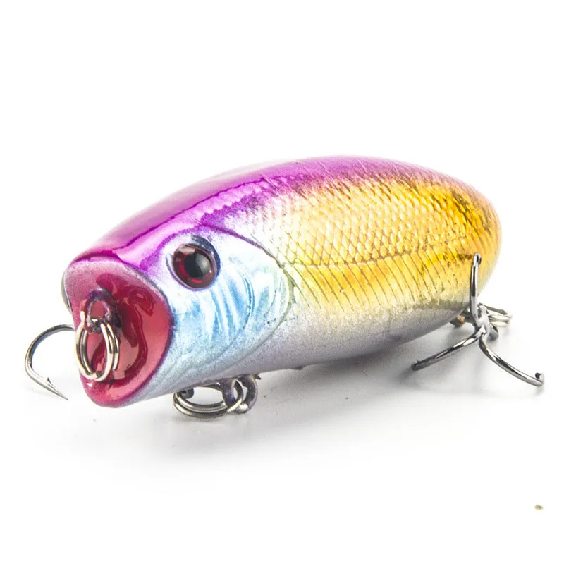 1 шт. 5 см 11 г Реалистичная приманка рыболовные приманки 8 # крючки Pesca Рыбная ловля рыбы Поппер воблер (Wobbler) 3D