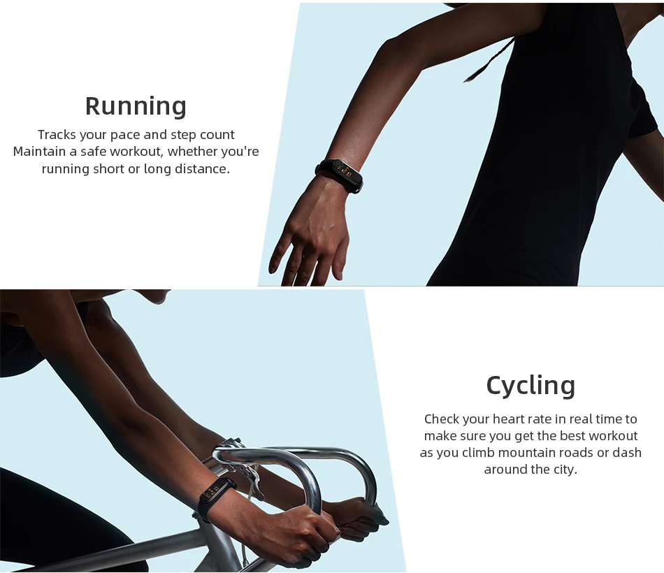 Глобальная версия Xiaomi mi Band 4 Фитнес пульсометр Смарт-часы 0,9" AMOLED цветной сенсорный экран mi band 4 мгновенное сообщение 135 мАч