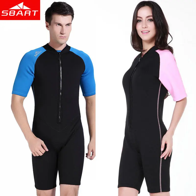 SBART Neoprene Wetsuit 2MM Women Men Swimming Diving Suit Surfing Wetsuits Shorty Upf50+ Dive Wet Suits Surf Clothing Hot N |