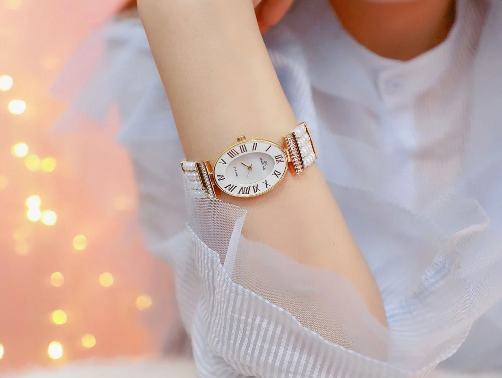 Новое поступление, женские часы Montre, Топ бренд, жемчужный браслет, модные нарядные часы, женские наручные часы, Relogios Femininos saat