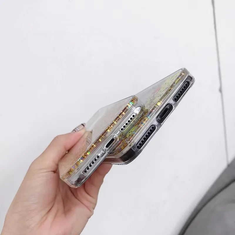 Чехол DIS блестящий жидкий зыбучий песок чехол для телефона iphone 6 6s 8 7 plus XR XS MAX X