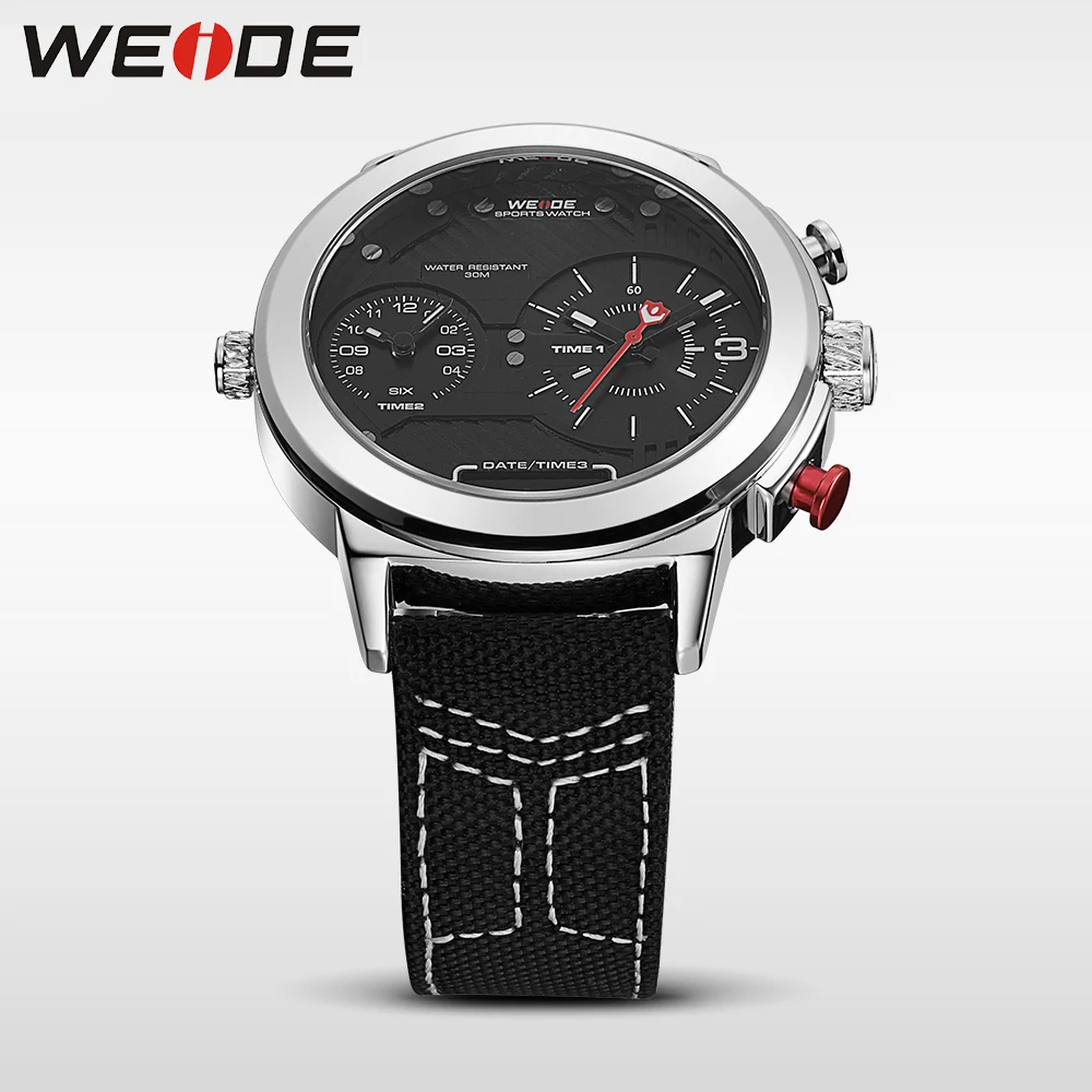 WEIDE Подлинная Топ Спорт люксовый бренд Мужские часы светодиодный цифровой черный