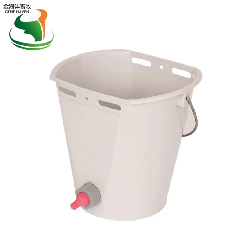 With 1 nipple 8L ягненка подачи молока ведро может быть варьировались от 1 до 5 соски - Цвет: With 1 nipple