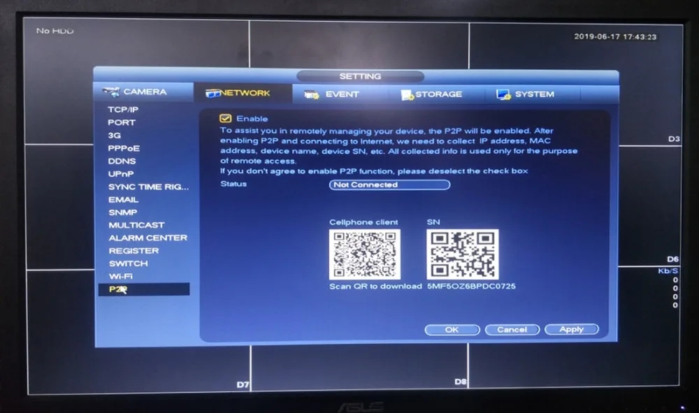 Dahua NVR 4K 8CH видео рекордер NVR5208-8P-4KS2 tripwire распознавание лица 8 POE 4K& H.265 до 12mP 3D AI поиск