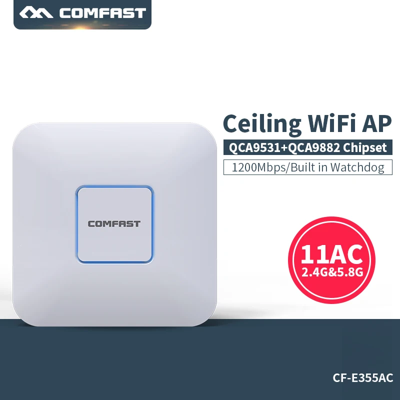 1200 /  Wi-Fi  &  802.11AC  Wi-Fi 5  + 2, 4  Wi-Fi   COMFAST CF-E355AC