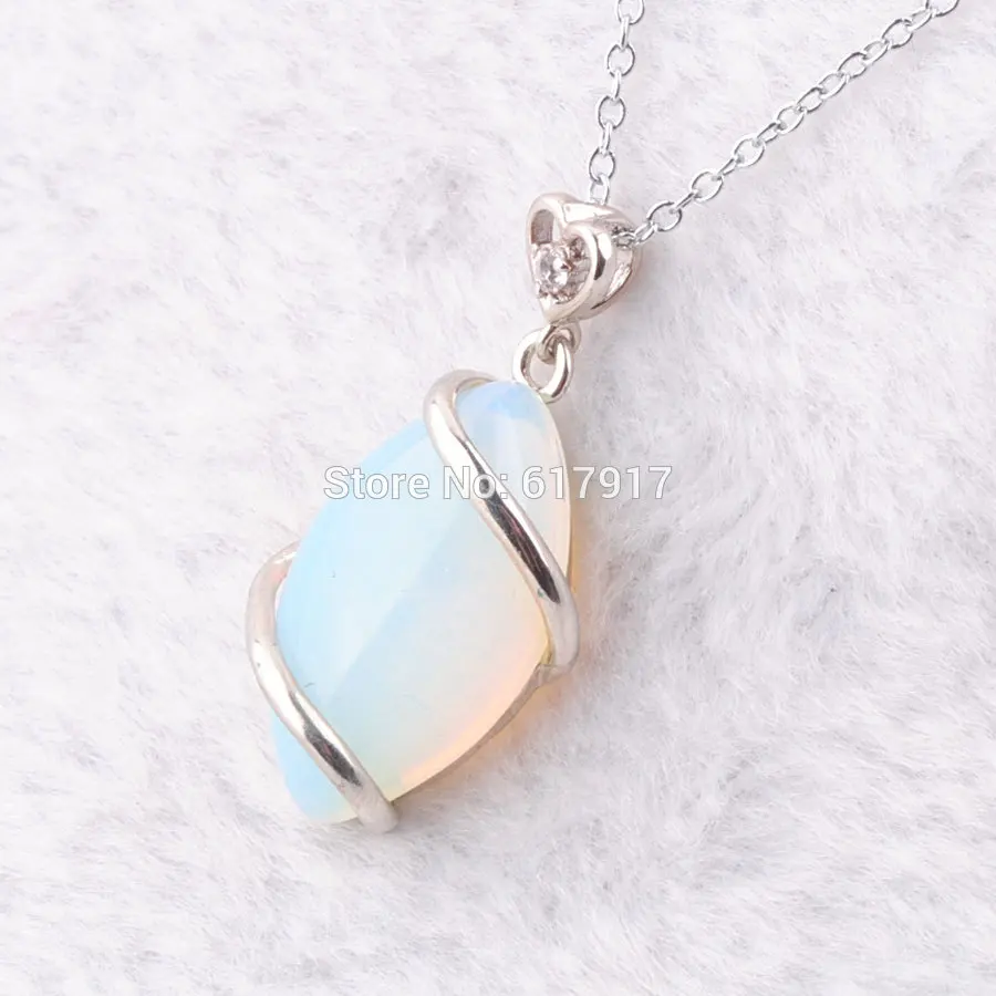 Pendant Chain RONGZUAN натуральный розовый кварц авантюрин кристаллы аметиста тигры глаз Лазурит Камень бисера ожерелье и кулон ювелирные изделия TBN322 - Окраска металла: Pendant Chain