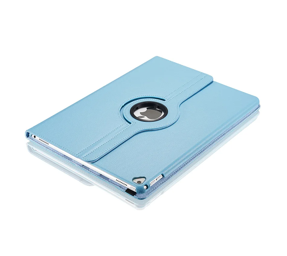 Lgiht Blue 360 Вращающийся чехол из искусственной кожи личи чехол для Apple iPad Pro 12,9 дюймов / A1584 Смарт авто спящий Пробуждение подставка держатель - Цвет: Lgiht Blue