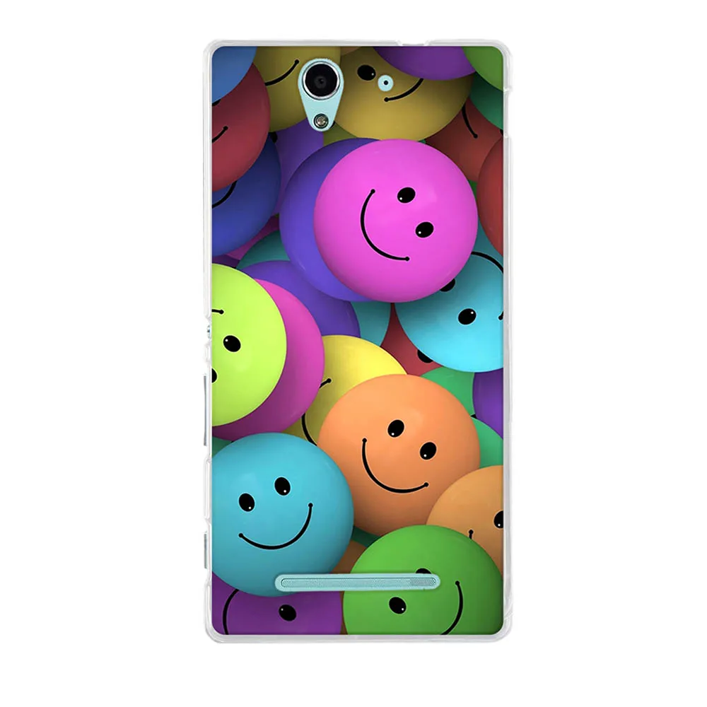Мягкий чехол из ТПУ для Sony Xperia C3 D2533 D2502 S55T S55U 5 дюйма силиконовый задней панели