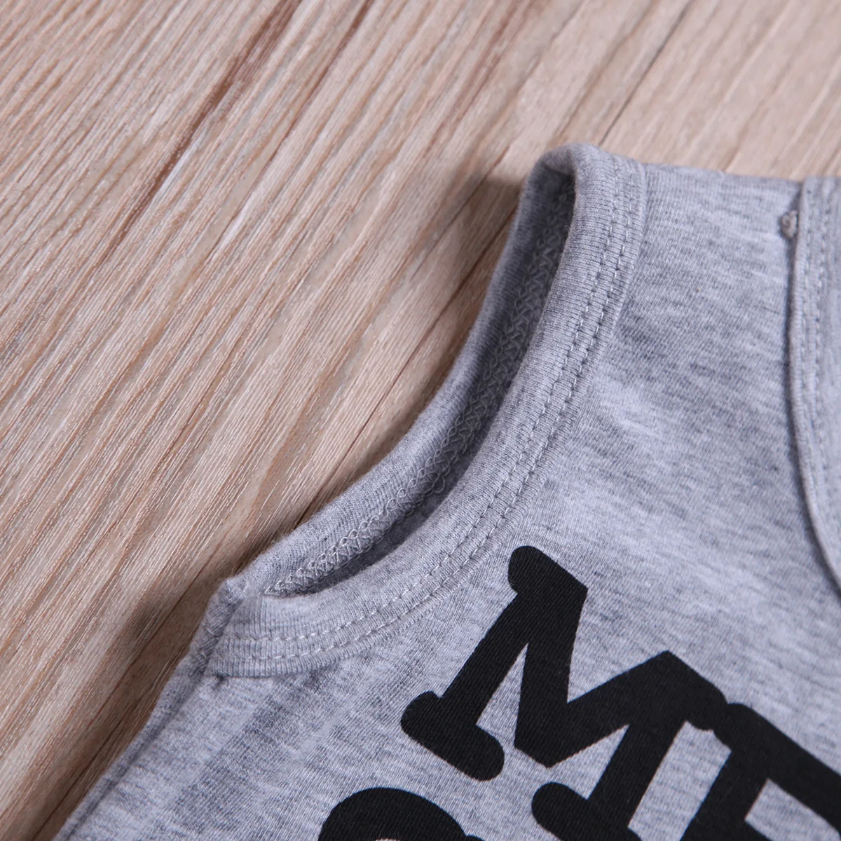 2 шт./компл. Детская летняя одежда детские топы без рукавов с буквенным принтом