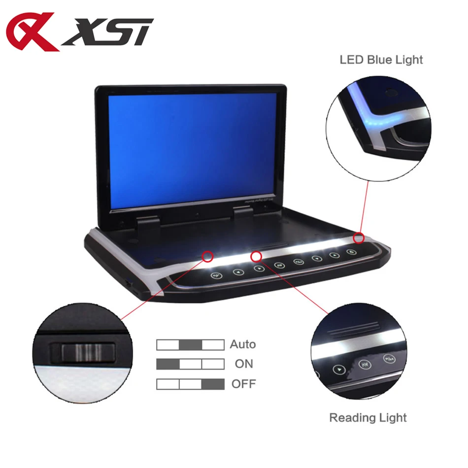 XST 15 6 дюймовый автомобильный монитор для крепления на крышу откидной TFT ЖК плеер с