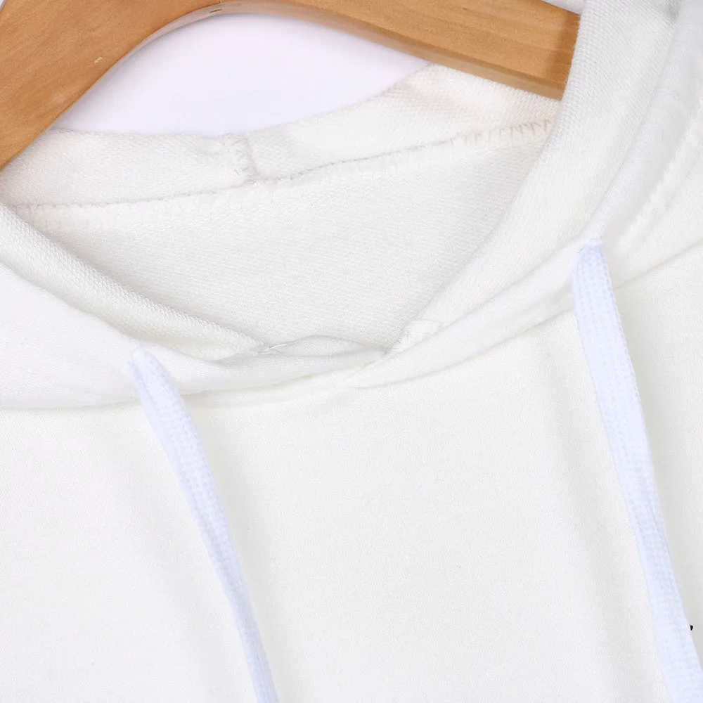 Stylish Bar Women Hoodies Sweatshirt Casual Planet Print Striped Long Sleeve Hoody Shirt Women's Blouse Jumper Tops For Female