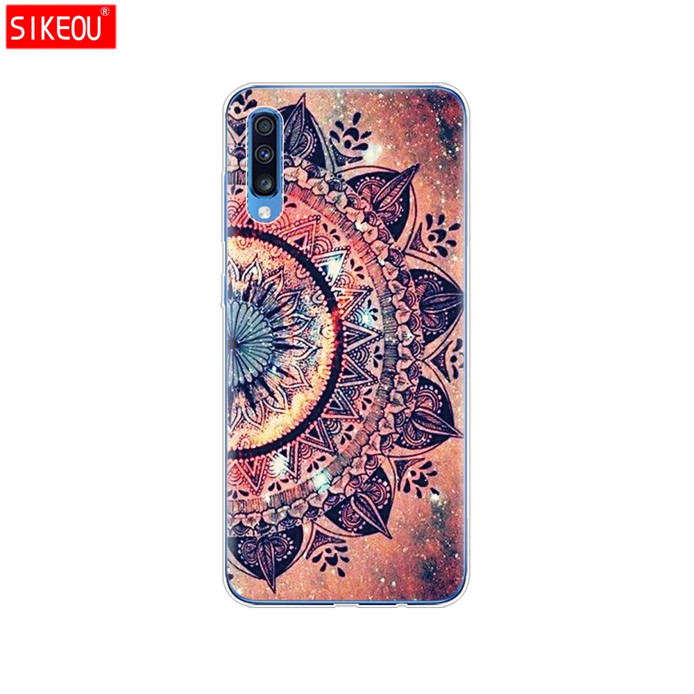 For Samsung A70 Case Soft TPU Phone Back Cover For Samsung Galaxy A70 silicon Cases Coque Capa A 70 A705 A705F bumper Cat - Цвет: 12085