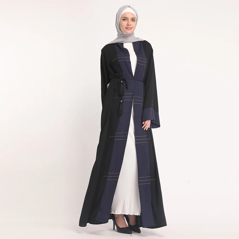 Женское Болеро кардиган Abaya в Дубае Черное длинное платье хиджаб/кафтан