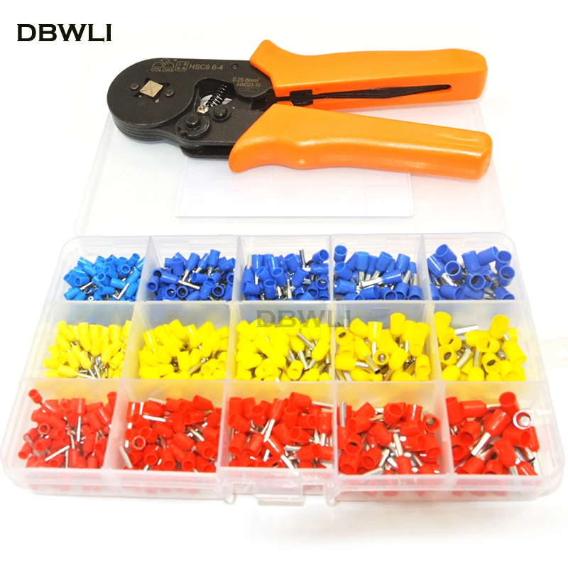 HSC8 10S 600H LXC16-4 0,25-10mm2 23-7AWG HSC8 6-4B/6-6 0,25-6mm2 HSC8 16-4 обжимные клещи электрическая трубка Клеммы Коробка мини фирменный Зажим инструменты - Цвет: HSC8 10S 600H
