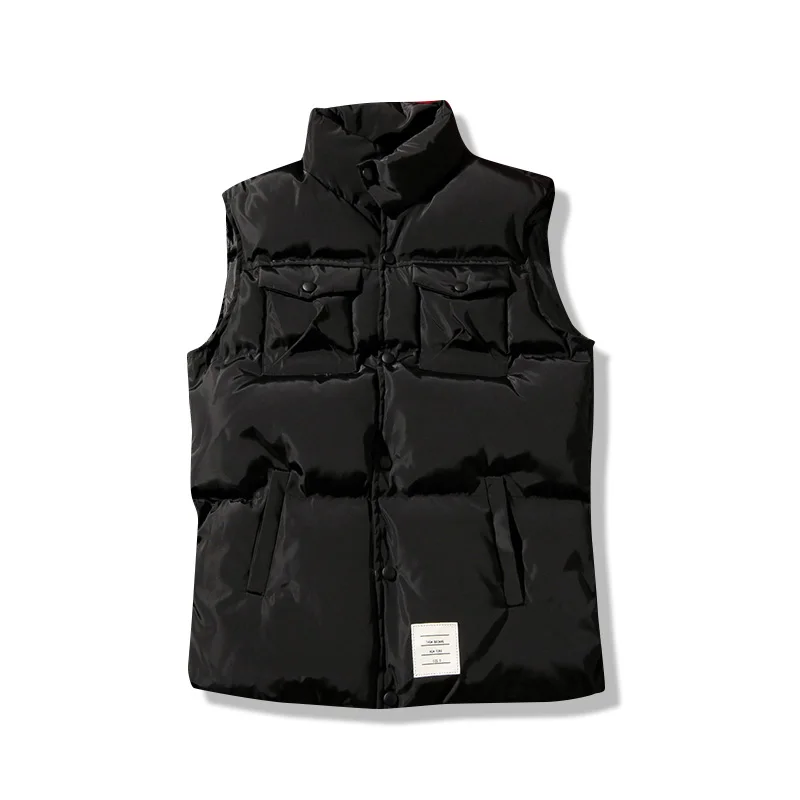 

2017 Winter Fashion New Casual Slim Cotton Vest Coat for Men Male Warm vest Outerwear Cotton-padded jacket Large size M-5XL