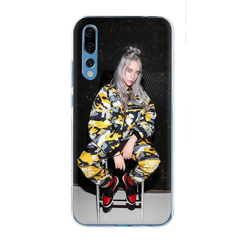 H4 Billie Eilish Горячая музыка певица Жесткий телефон чехол для Huawei P8 P9 P10 P20 P30 Pro Lite Mini P Smart Z Plus - Цвет: H4