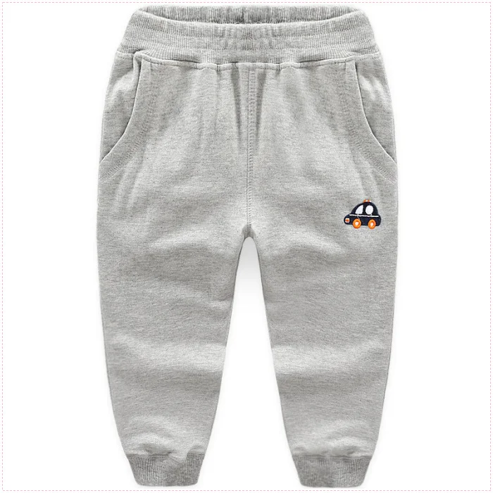 light grey Sifafos/детские штаны повседневные хлопковые спортивные тонкие брюки для маленьких мальчиков, Длинные однотонные штаны, детская одежда - Цвет: light grey