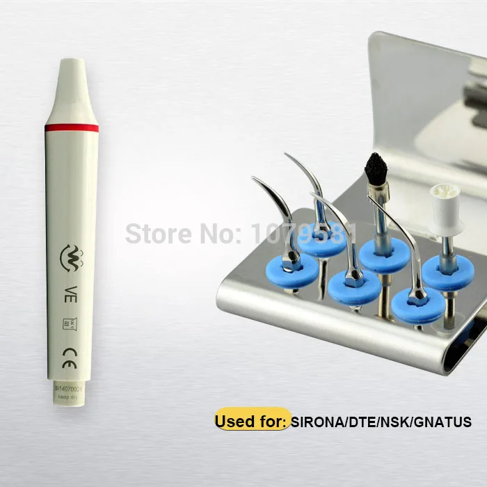 

1 set SSPKS Scaler scaling and polishing kit silver for SATELEC NO.1 10X 10Z for DTE piezo scaler tooth whitening