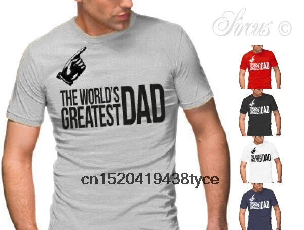 Мужская футболка 'world GREATEST DADuFUNNY Дизайнерская мужская отличный подарок день