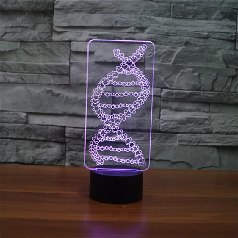 Free shipping New foreign trade DNA2 3D lamp 7 color touch charge LED visual atmosphere decorative USB Christmas gift | Игрушки и хобби
