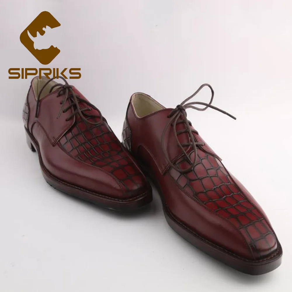 2021 Sipriks Italian Handmade Goodyear Welted Shoes Mens Dress Suits Boss Business Office Gents Social Large Size 46 | Обувь