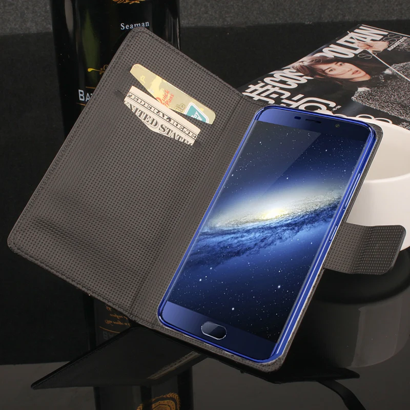 Высококачественный кожаный чехол для мобильного телефона Elephone S7/S7 Mini откидной