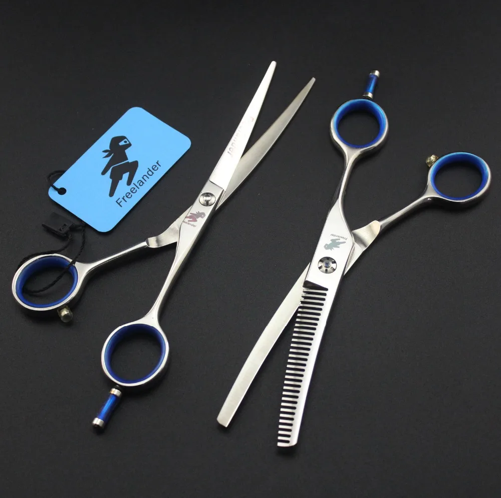 

Freelander 6.0" professional Japan 440c Upward Curved Scissors for barber or home use