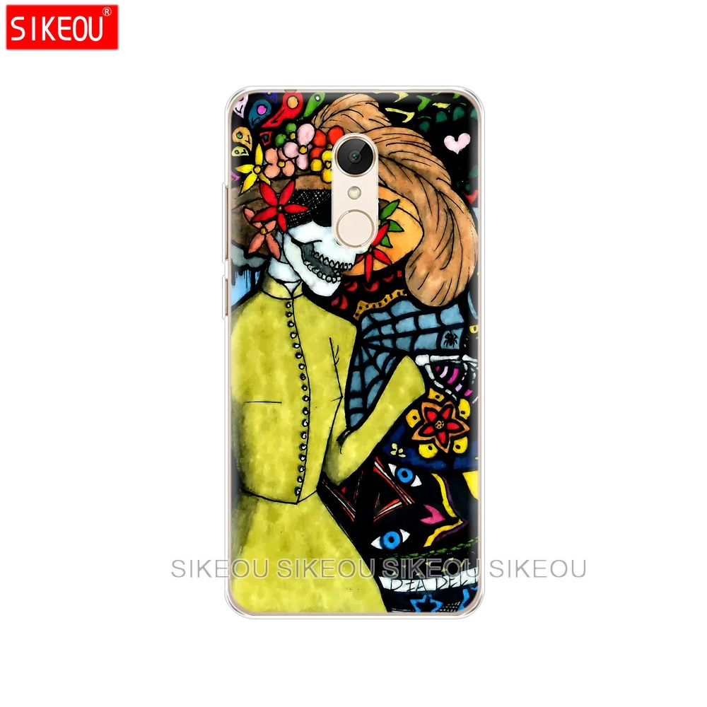 Silicone Cover phone Case for Xiaomi redmi S2 Y2 6 5 2 3 3s pro PLUS note 4 4X 4A 5A 6A soft tpu Flower Skull coque clear |