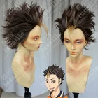 Haikyuu! Волейбол Nishinoya Yuu короткий кофейно-коричневый и канагури цвет волос Косплей Костюм парик + шапочка парик