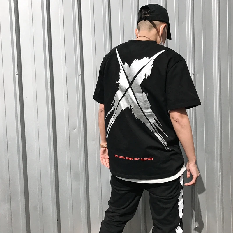 2018 модная летняя футболка хлопковая Футболка Swag s скейтборд золото серебро