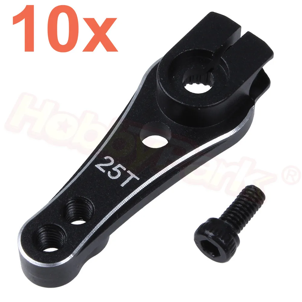 

10pcs/Lot Metal Aluminum 25T Servo Horn Steering Arm Replace 8247 for 1/10 Traxxas TRX-4 RC Crawler Trail Defender Spare Parts