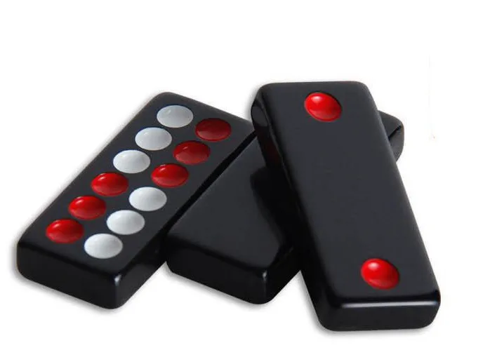 Черные домино игры Пай Гоу 32 шт с 2 кубиками Настольная Игра джогс де
