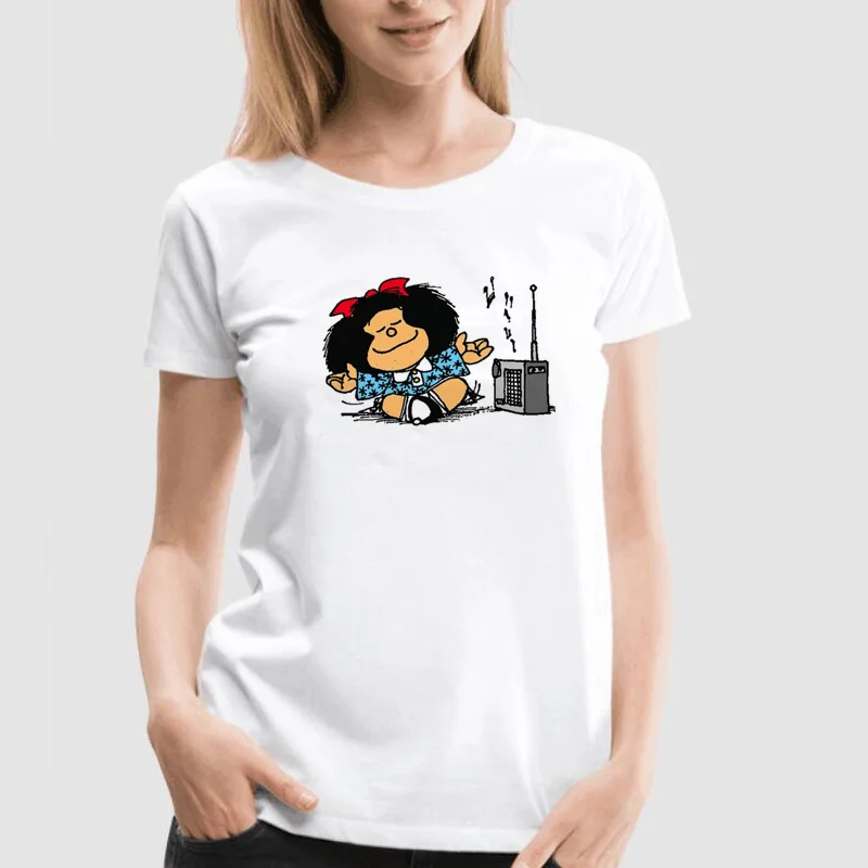Pkorli PAZ Mafalda футболка женская летняя хлопковая с коротким рукавом Quino Женская