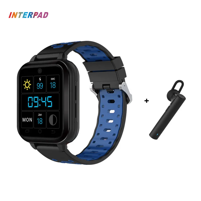 Новейшие Interpad 4G WIFI BT умные часы MTK6737 четырехъядерный 720 мАч батарея Smartwatch с